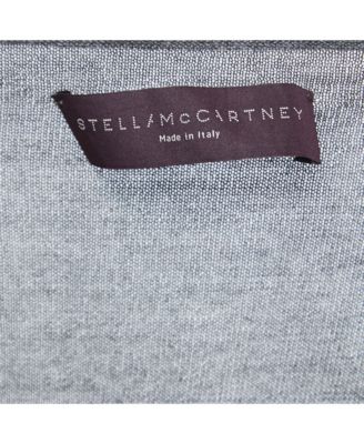 Women's Grey Knit Long Sleeve V Neck Sweater