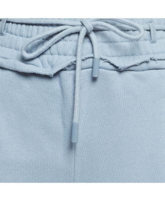 Women's Blue Cotton Wide Leg Sweatpants