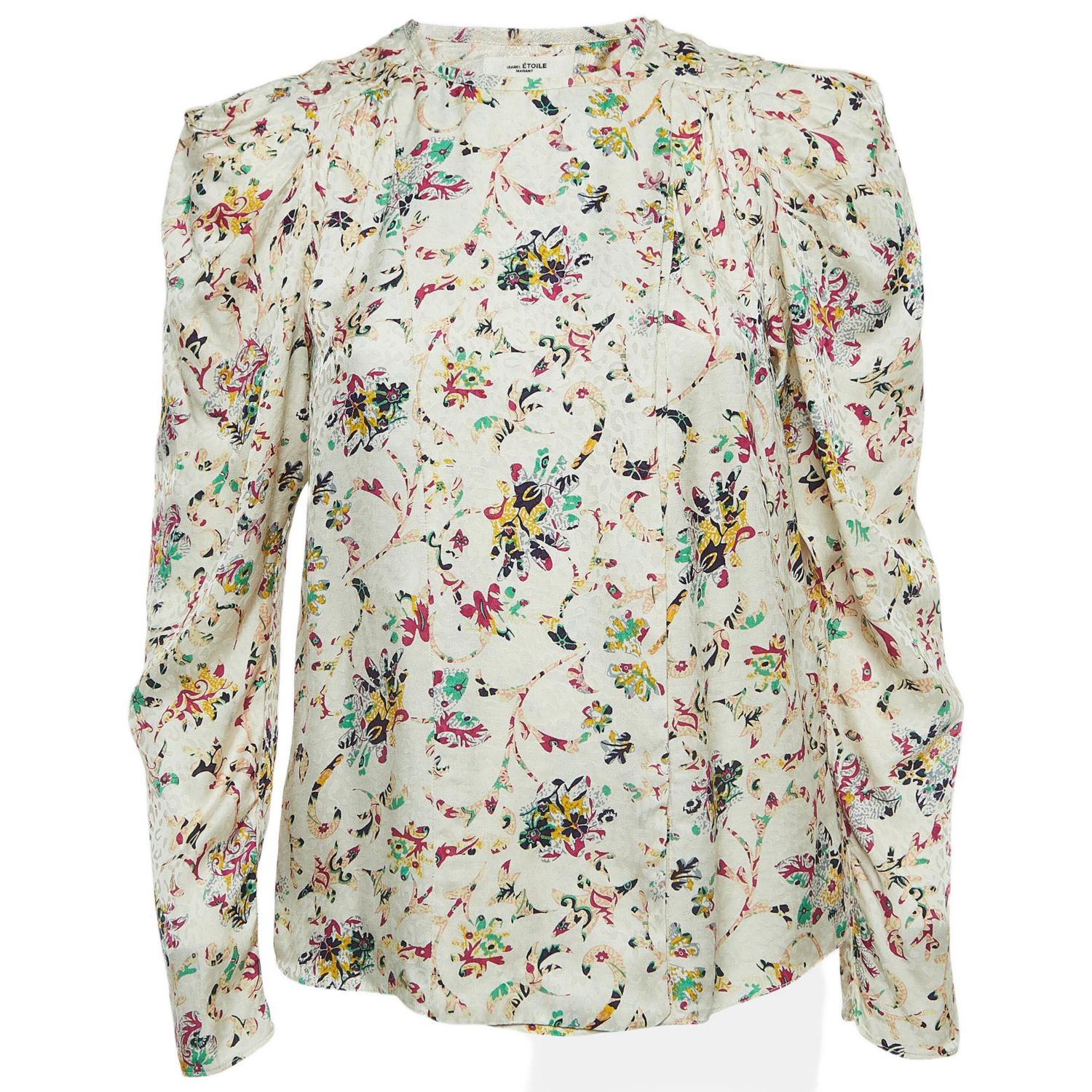 Women's Etoile Multicolor Print Crepe Long Sleeve Blouse