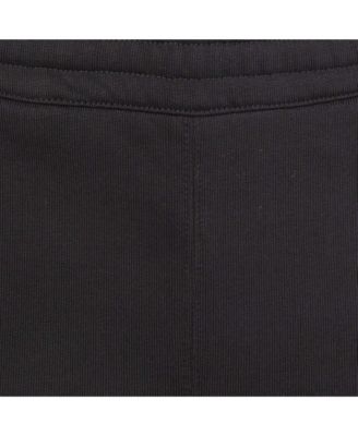 Women's Black Logo Embroidered Cotton Knit Joggers