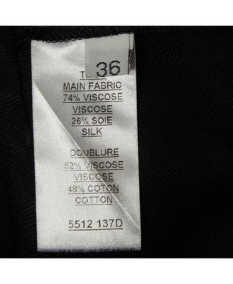 Women's Black Gabardine Flared Trousers