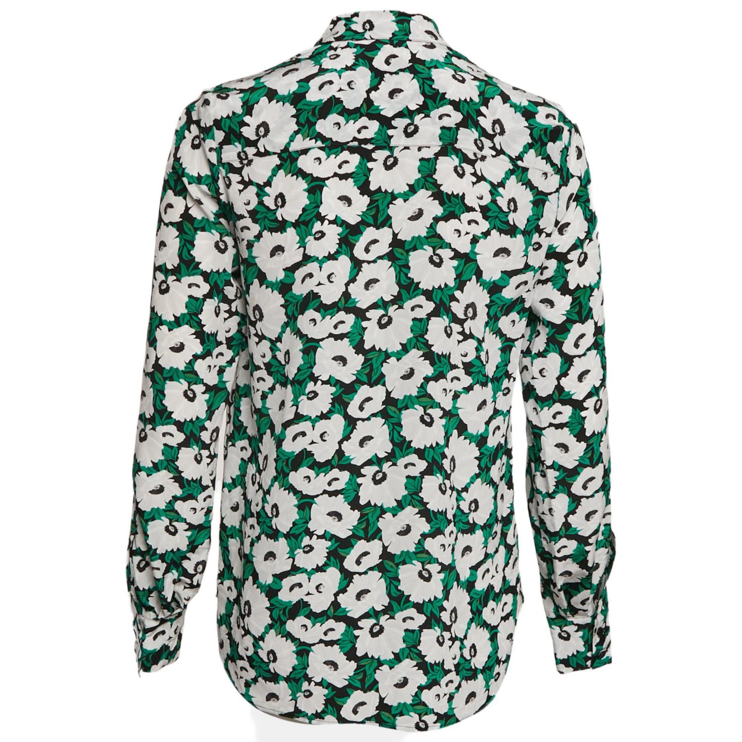 Women's Green Silk Top