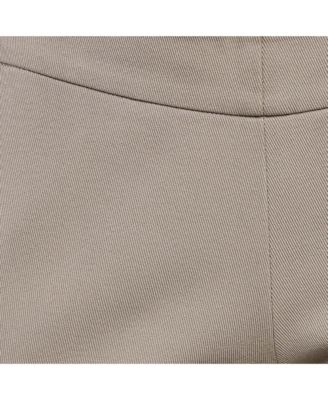Women's Beige Stretch Gabardine Trousers
