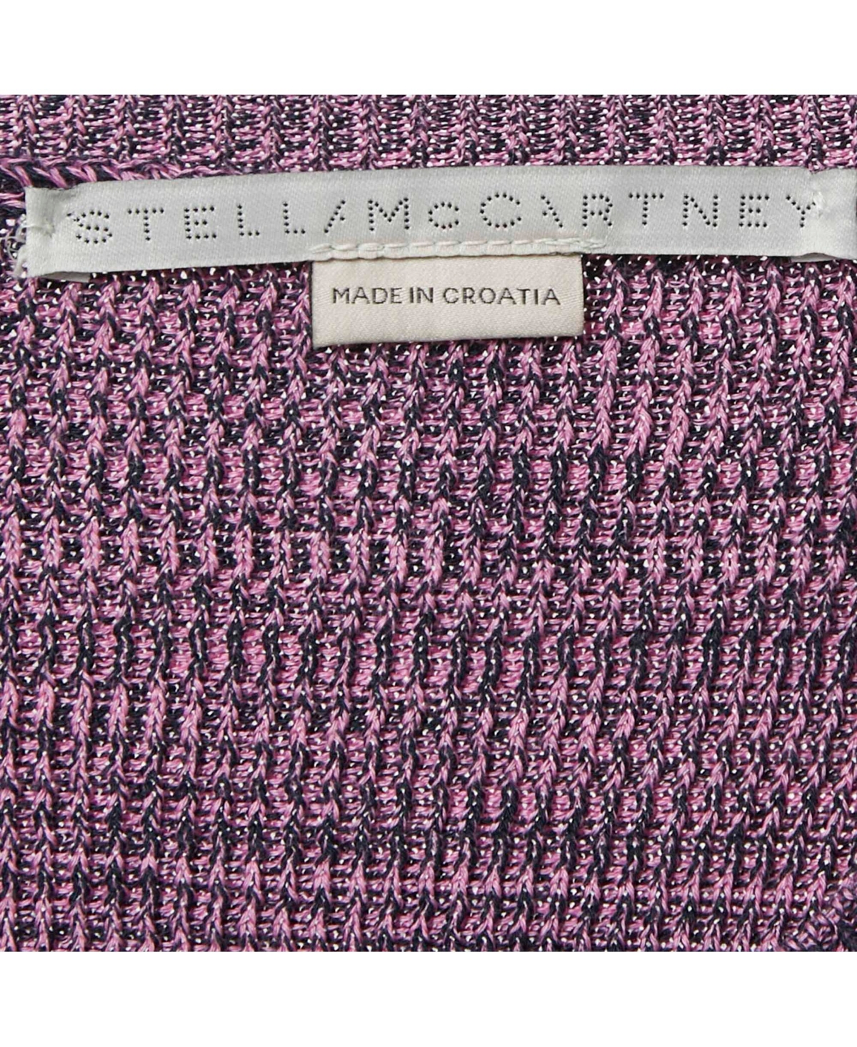 Pre-Owned Stella Mccartney Women's Purple Patterned Cotton Knit Sweater