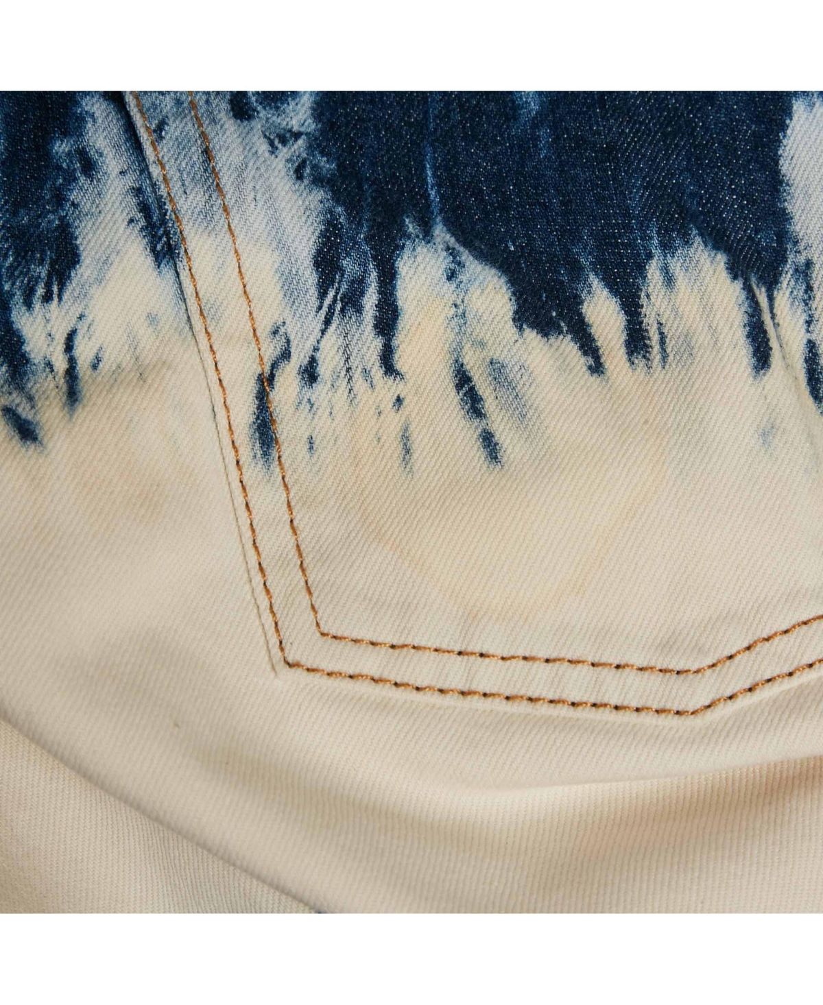 Pre-Owned Isabel Marant Women's Etoile Blue Tie-Dye Denim Skirt