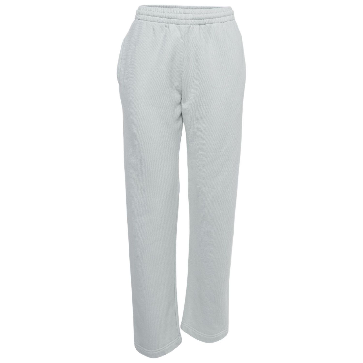 Women's White Print Cotton Drawstring Straight Leg Pants
