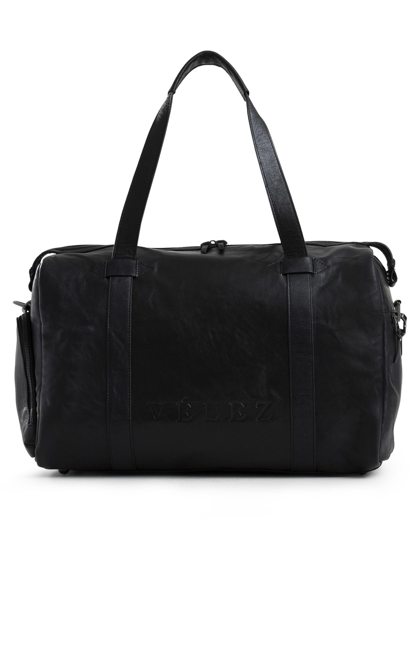 Женская сумка Velez Essential Hand-Aged Bowling Handbag, цвет: Чёрный — фото 1