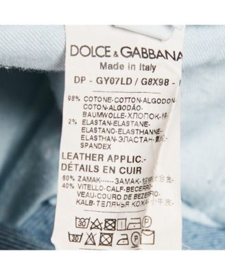 Men's Blue Distressed Denim Classic Jeans