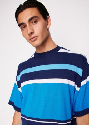 Men's Colorblocked Stripe T-Shirt
