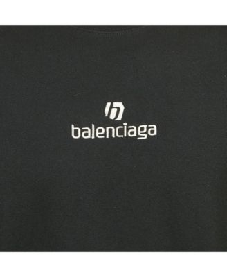 Men's Black Cotton Knit Crew Neck T-Shirt