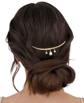 Mermaid Faux Cultivated Pearl Barrette
