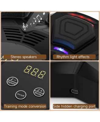 Music Boxing Machine with 9 Speeds & Bluetooth, LED Punch Tracker for Family Fitness