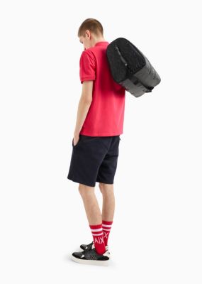 Men's Short-Sleeve Milano New York Logo Polo Shirt