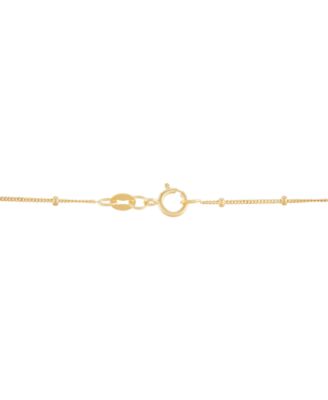 Expandable Curb Chain Necklace in 14k Yellow Gold