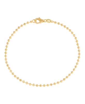 Bead Chain Bracelet in 14k Yellow Gold