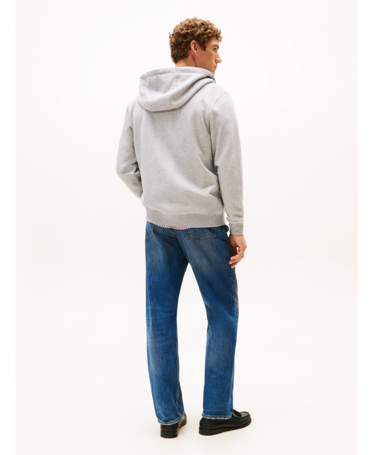 Tommy Hilfiger Men's Long Sleeve Zip-Front Flag Logo Hoodie