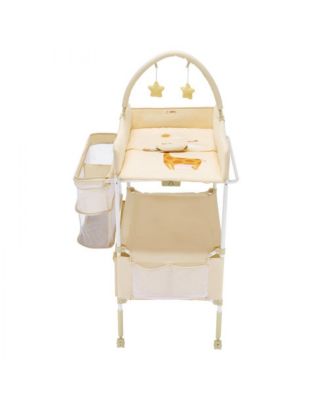 Foldable Baby Diaper Changing Station with Storage Drawers