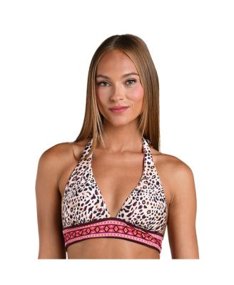 Women's Paradise Heat Reversible Banded Halter Swim suit