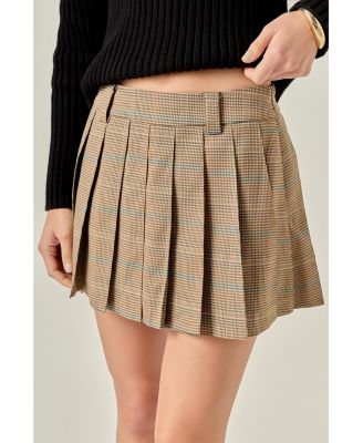 Women's Pleated Mini Skirt