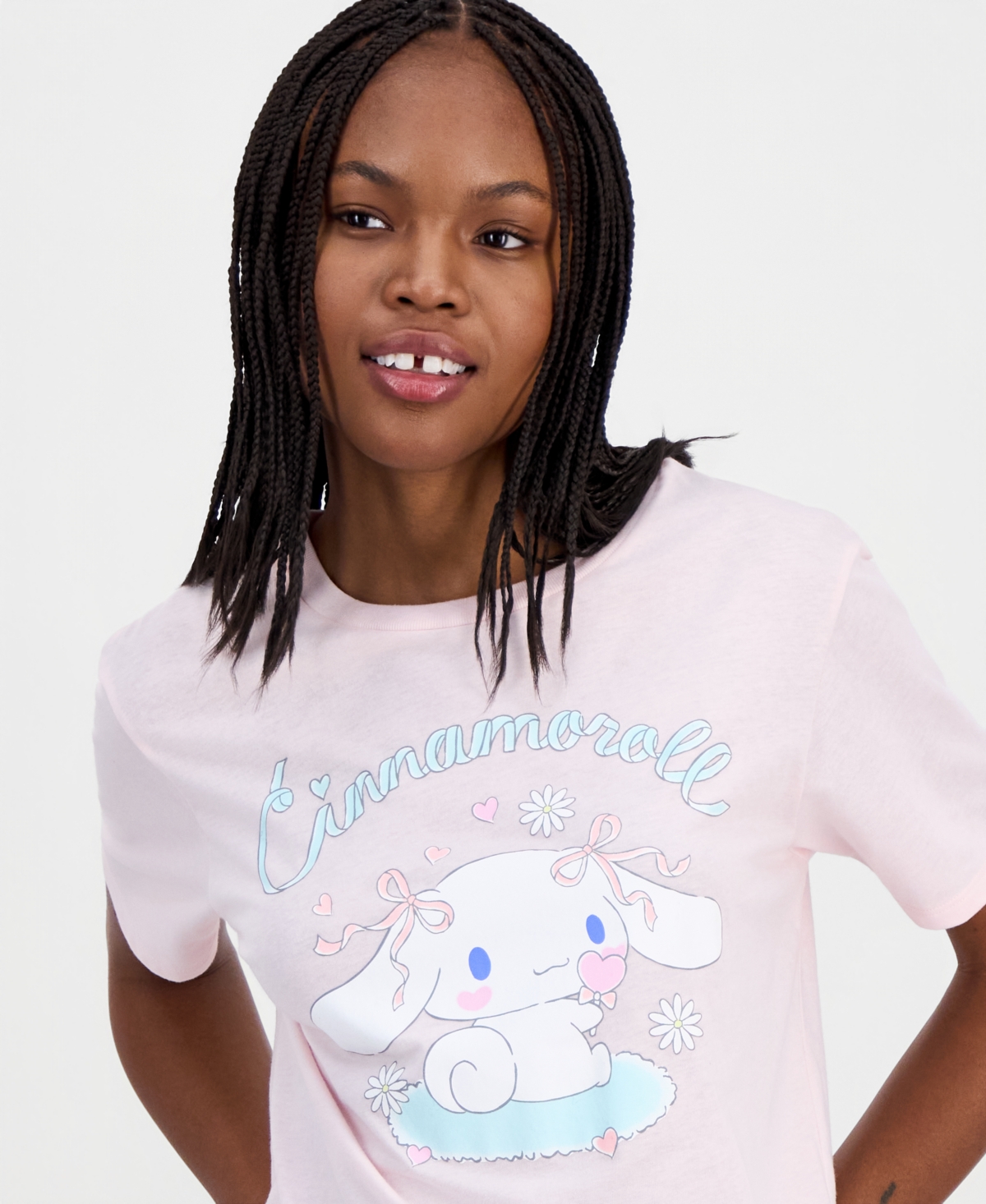 Love Tribe Juniors' Cinnamoroll Graphic-Print T-Shirt