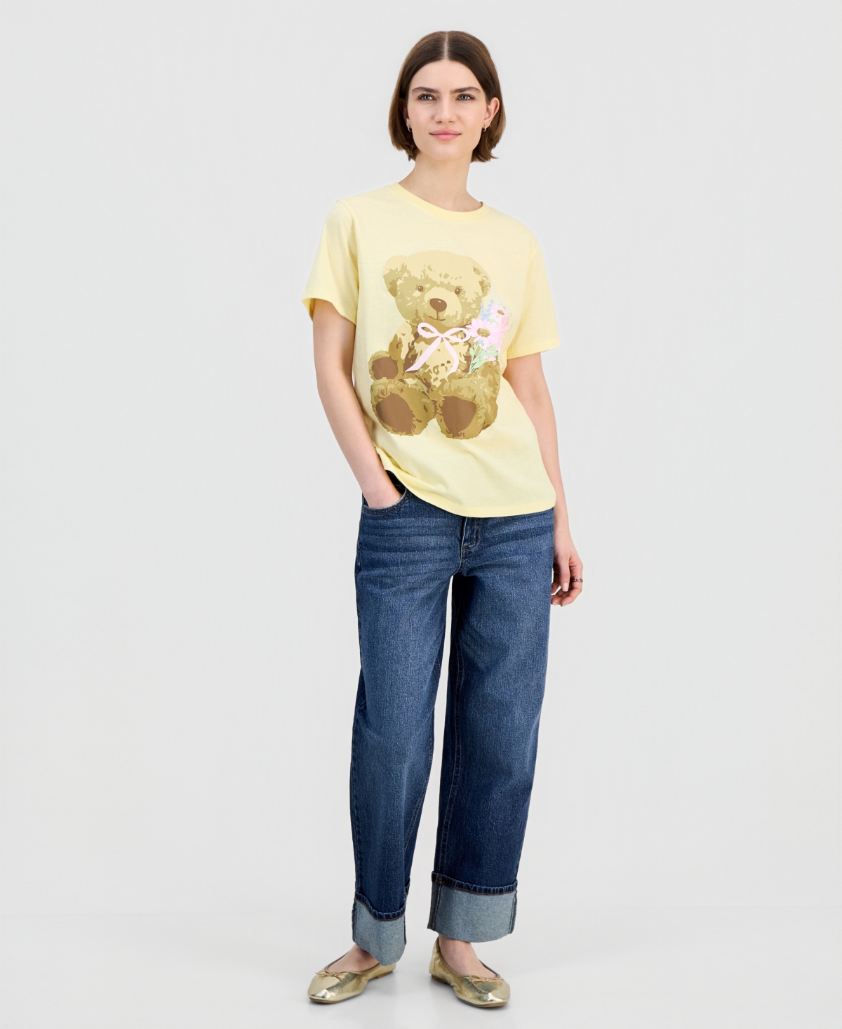 Grayson Threads, The Label Juniors' Teddy Bear Graphic T-Shirt