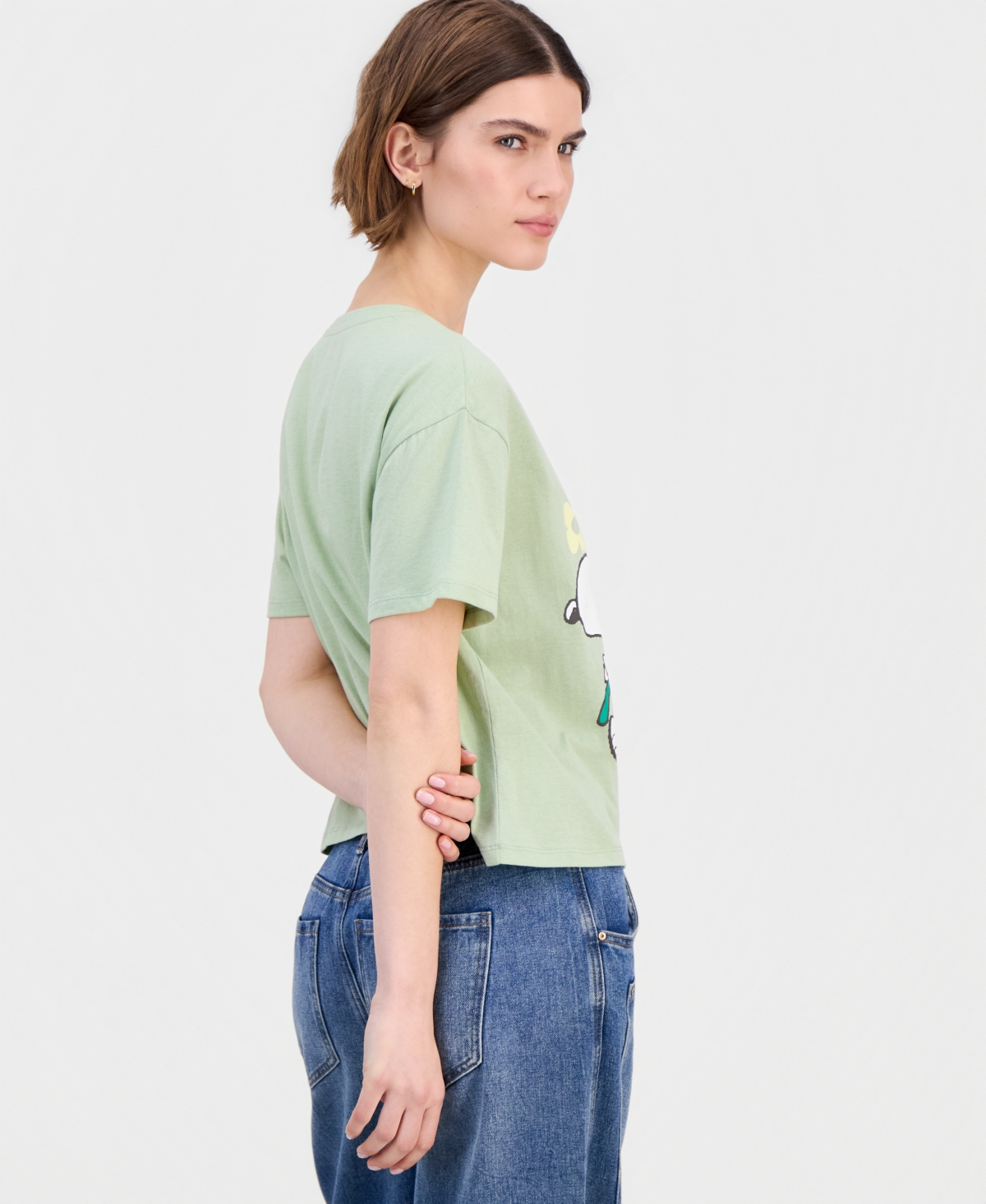 Grayson Threads, The Label Juniors' Snoopy Floral Graphic T-Shirt