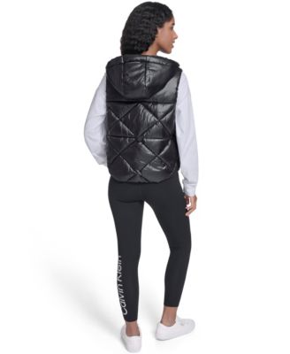 Women's Performance Diamond Quilt Hooded Puffer Vest