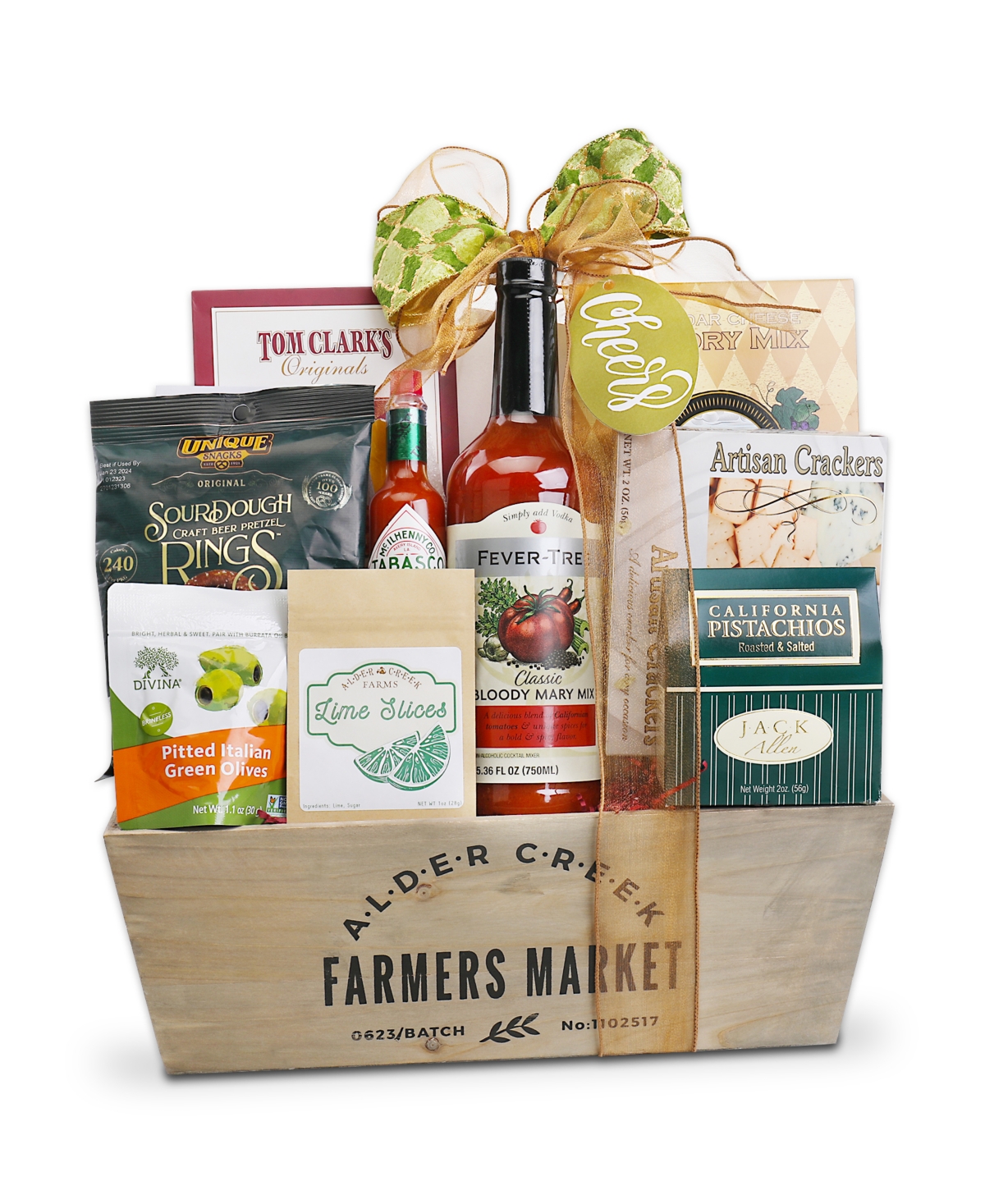 Alder Creek Gift Baskets Holiday Farmer's Market Bloody Mary Gift, 8-Pc.
