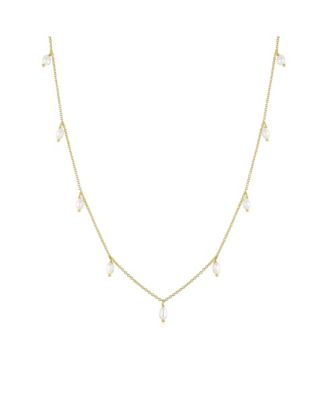 Untamed Petals Angelica Pearl Gold Plated Necklace - Gold