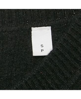 Men's Black Monogram Motif Cashmere & Cotton Knit Sweater