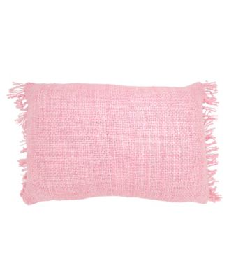 Fringe Down Filled Decorative Pillow, 16" x 24"