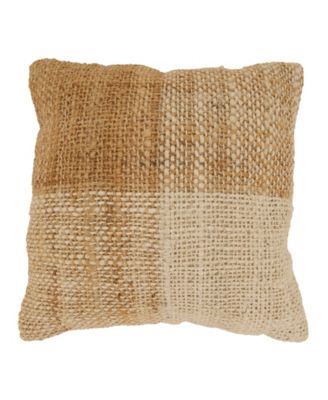 Woven Down Filled Decorative Pillow, 18" x 18"