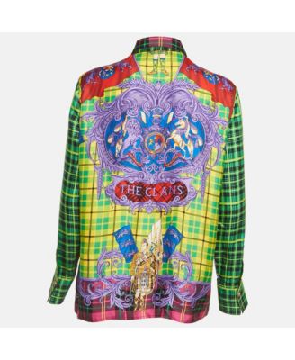 Women's Multicolor Tartan Check 'the Clans' Silk Shirt