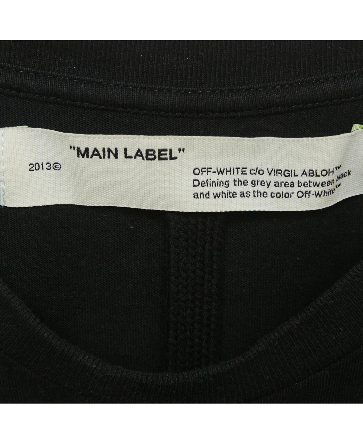 Pre-Owned Off-White Men's Black Cotton Knit T-Shirt