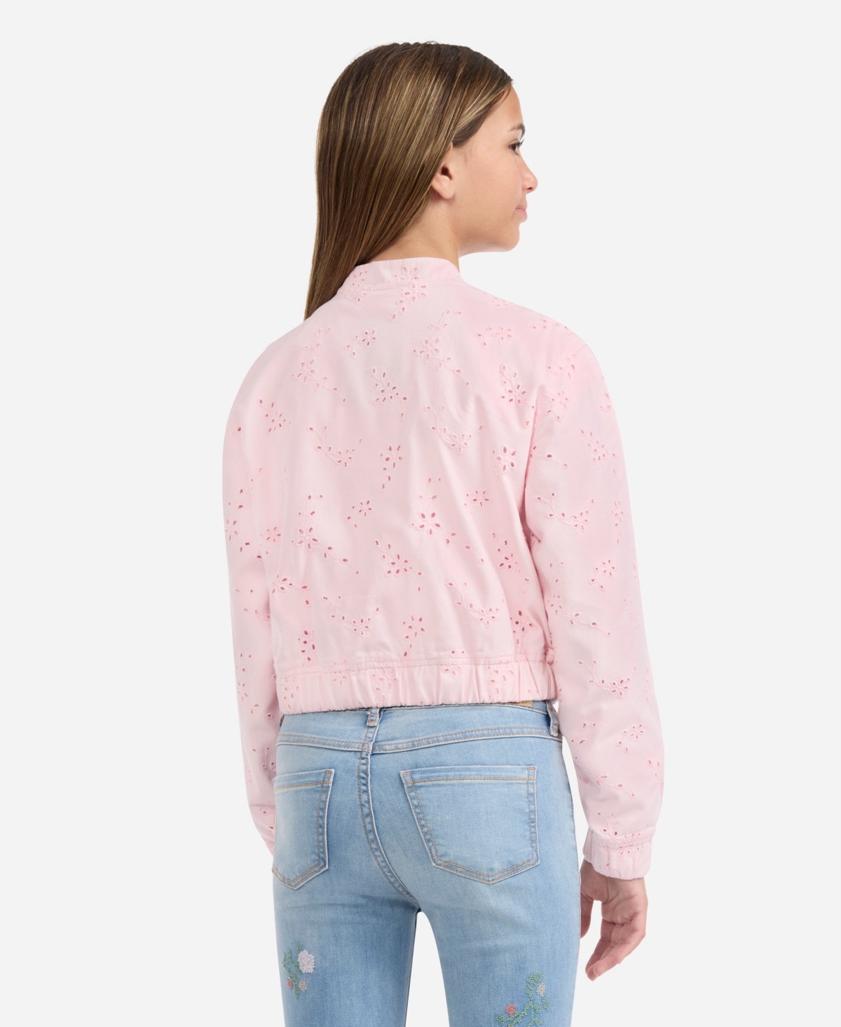 abercrombie kids Girls Floral Print Bomber Jacket
