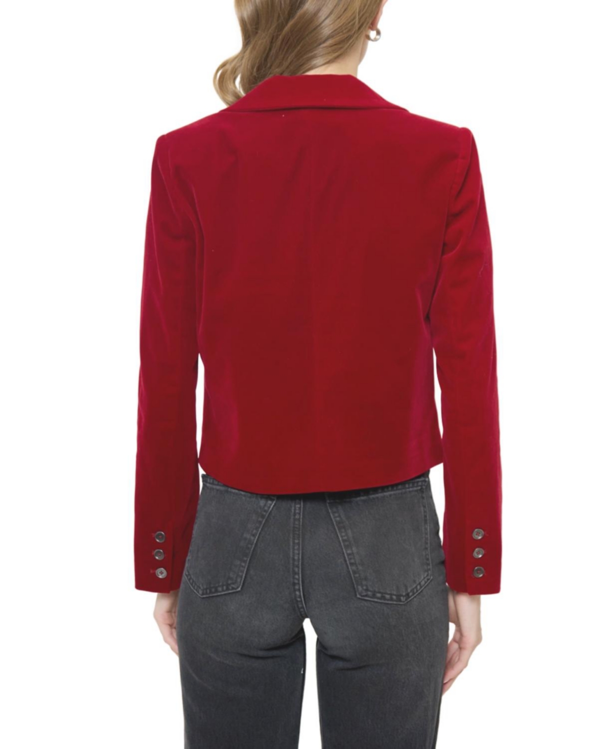 Central Park West Women's Ember Velvet Boxy Blazer