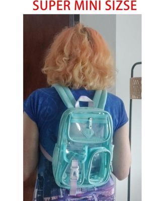 Mini Clear Backpack Small Purple Kids Girls