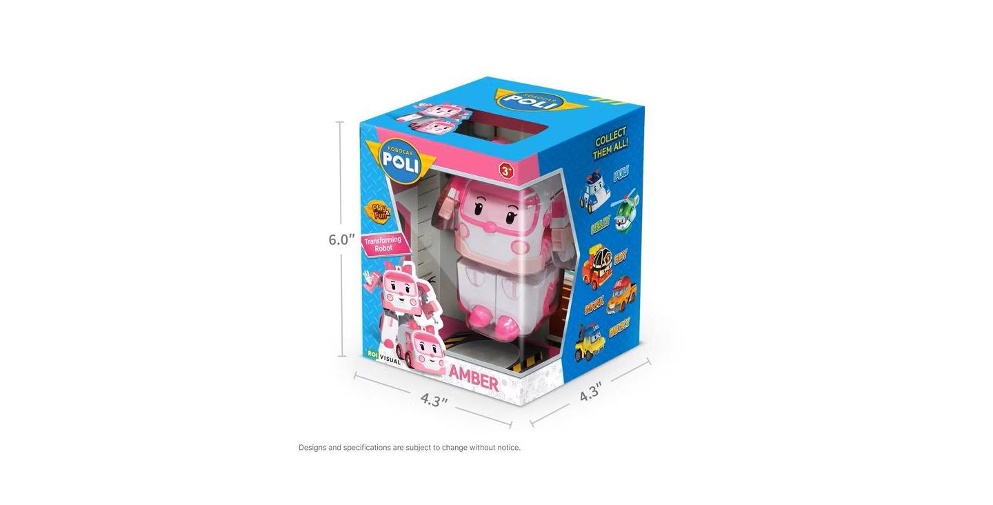 Детская фигурка Robocar Poli Amber 4" Action Figure — фото 3