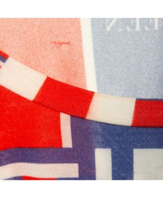 Women's Multicolor Skull Print Crew Neck T-Shirt