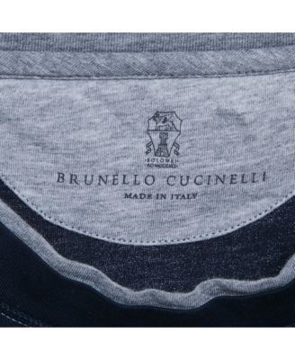 Men's Blue Jersey Crewneck T-Shirt