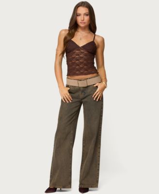 Women's Eira Sheer Lace Tank Top