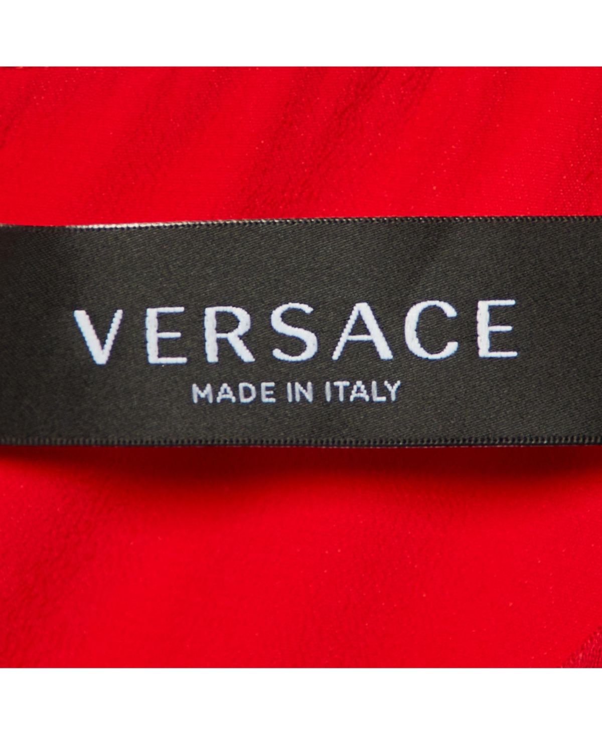 Pre-Owned Versace Women's Red Crepe Sleeveless Dress