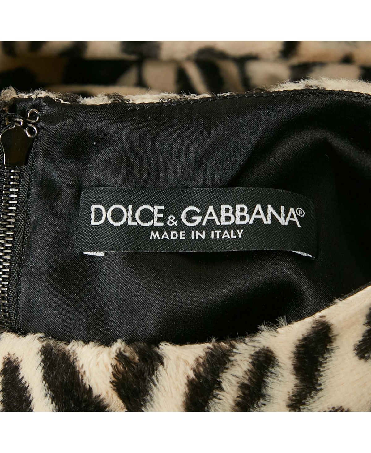 Pre-Owned Dolce & Gabbana Women's Leopard Print Textured Cotton Sleeveless Mini Dress