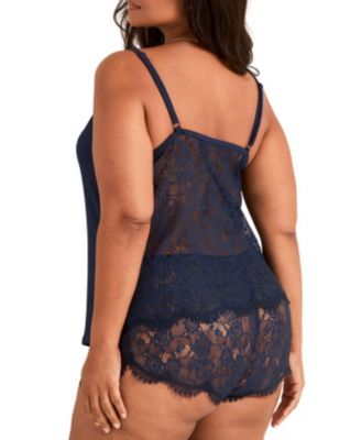 Plus Size Regin Cami & Shorts Set Lingerie
