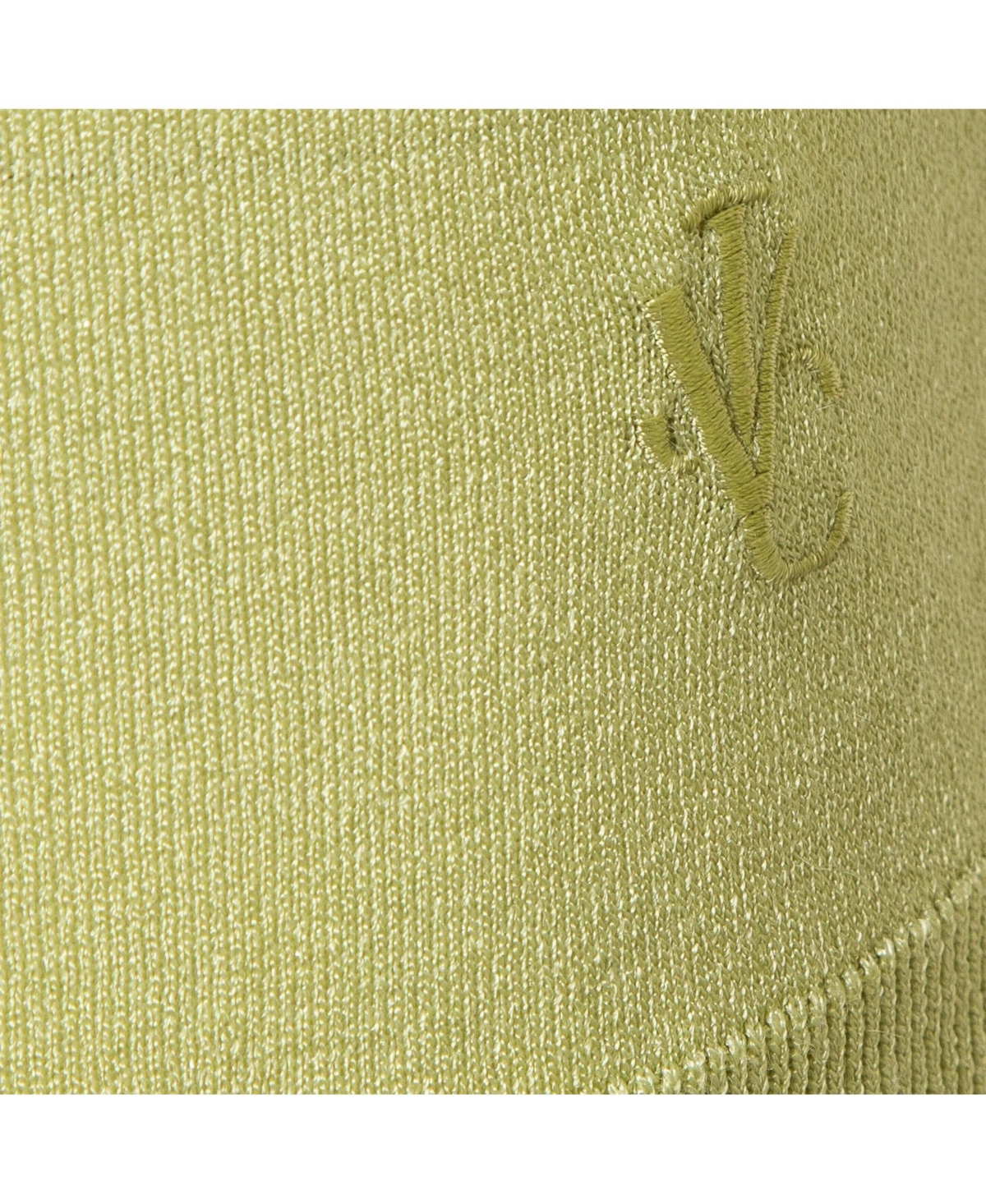 Pre-Owned Versace Women's Jeans Couture Lime Green Knit Back Open Sweatshirt