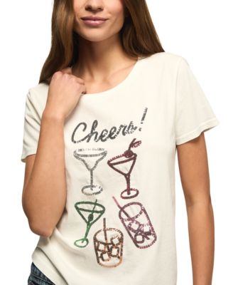 Women's Cheers Glasses Classic Crewneck T-Shirt