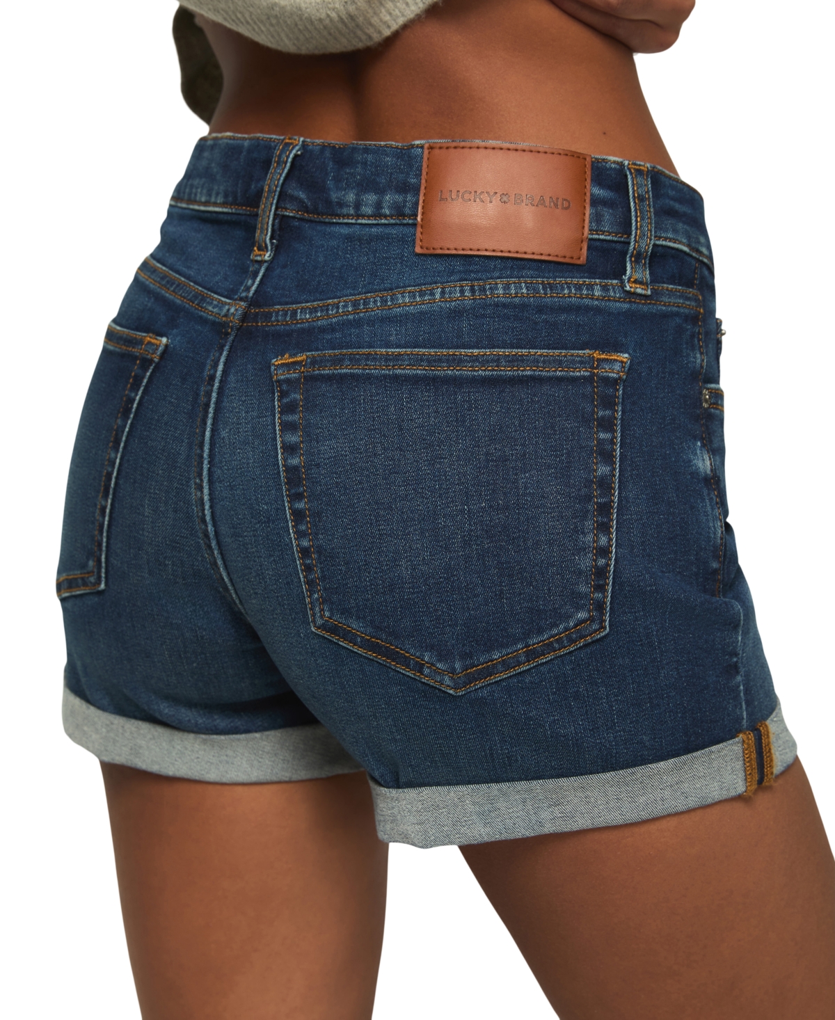 Lucky Brand Women's Ava Mid-Rise Denim Shorts