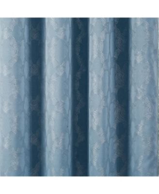Oliva Gray Jansen Rubber Blackout Grommet Panel - 54"x84" Blue