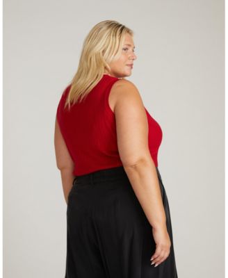 Plus Size Savvy Fine Knit Sweater Shell