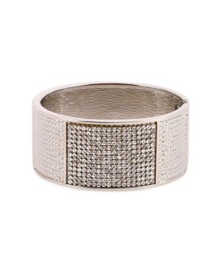 Women's The Cristal-Bijou Cuff Bracelet - Crystal Silver